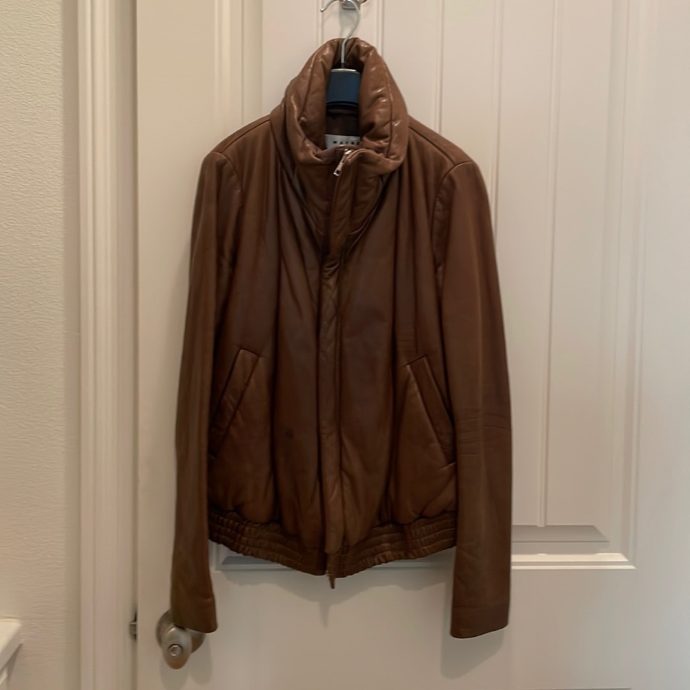 Wayne New York made in New York Genuine leather jacket